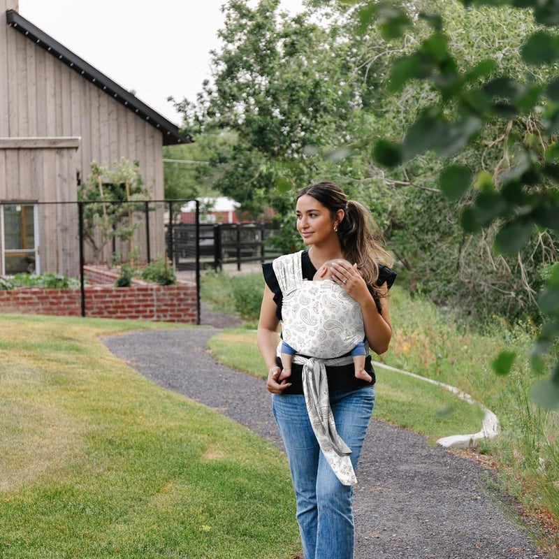 moby Baby Wrap Carrier Classic for Newborns to Toddlers (8-33lbs), Infant Sling Carrier, Lightweight & Hands Free Design, Adjustable for All Body Types (Bandana) - Image 5